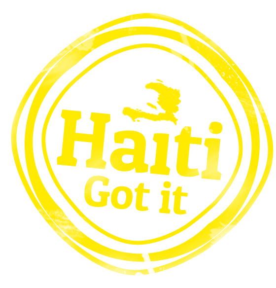 Haiti got it logo in white color and no background